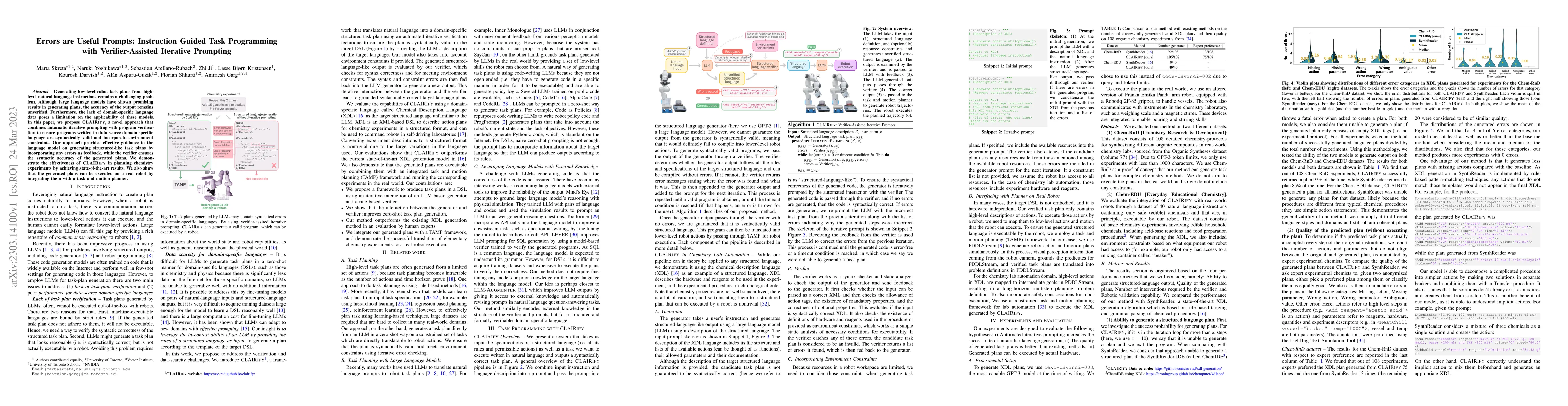 Thumbnail for Errors are Useful Prompts: Instruction Guided Task Programming with
  Verifier-Assisted Iterative Prompting