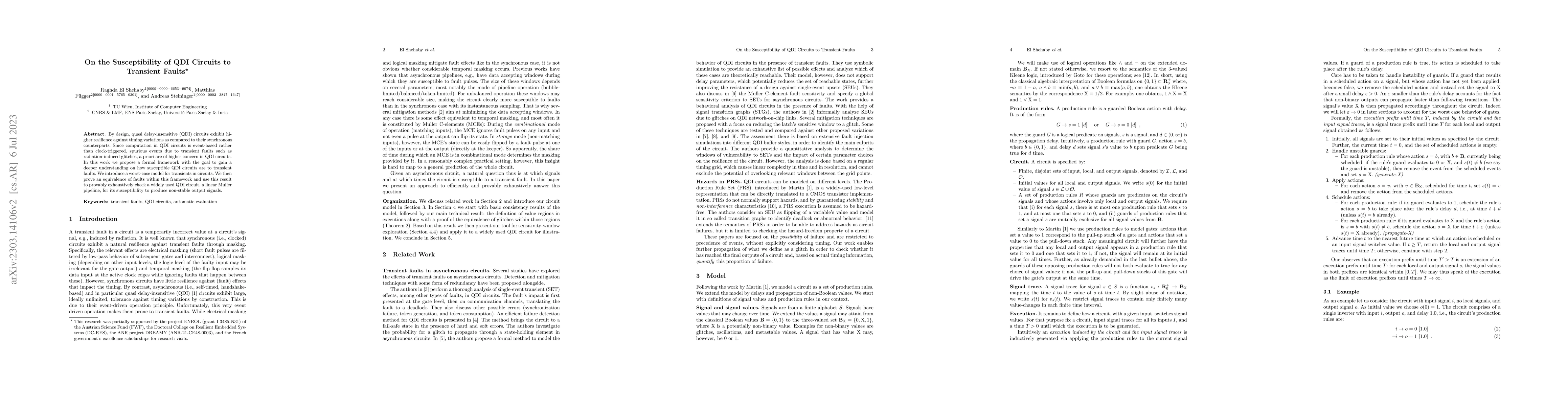 Thumbnail for On the Susceptibility of QDI Circuits to Transient Faults