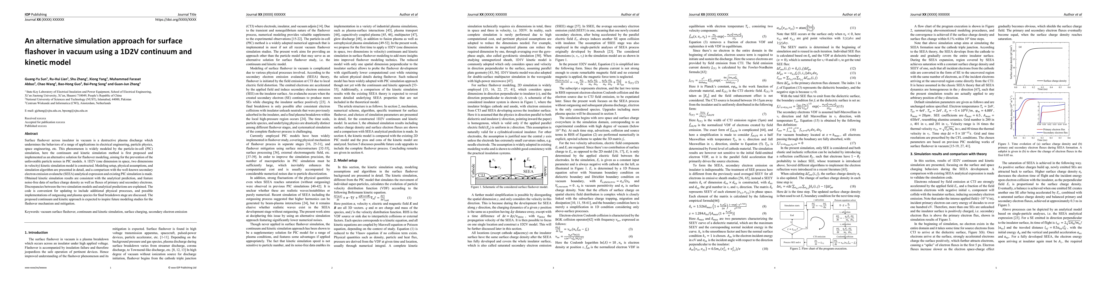 Thumbnail for An alternative simulation approach for surface flashover in vacuum using
  a 1D2V continuum and kinetic model