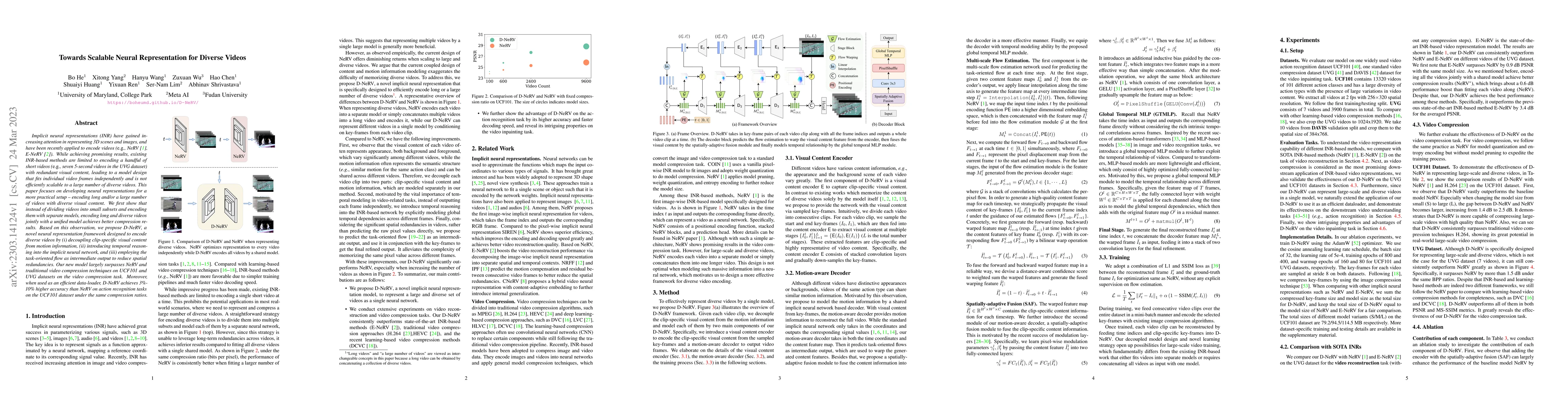 Thumbnail for Towards Scalable Neural Representation for Diverse Videos