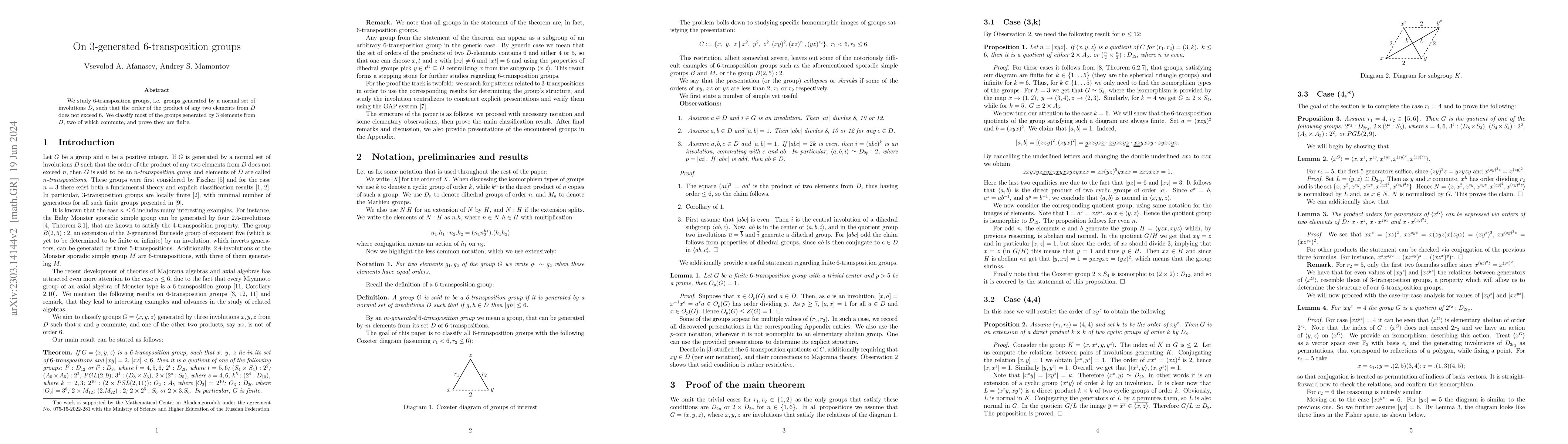 Thumbnail for On 3-generated 6-transposition groups