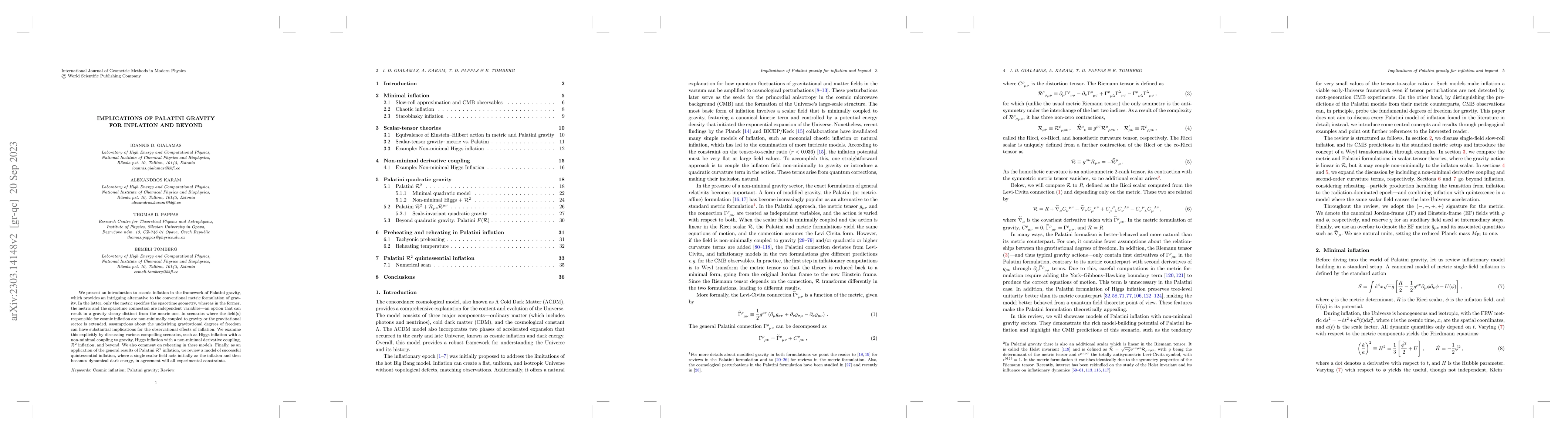 Thumbnail for Implications of Palatini gravity for inflation and beyond