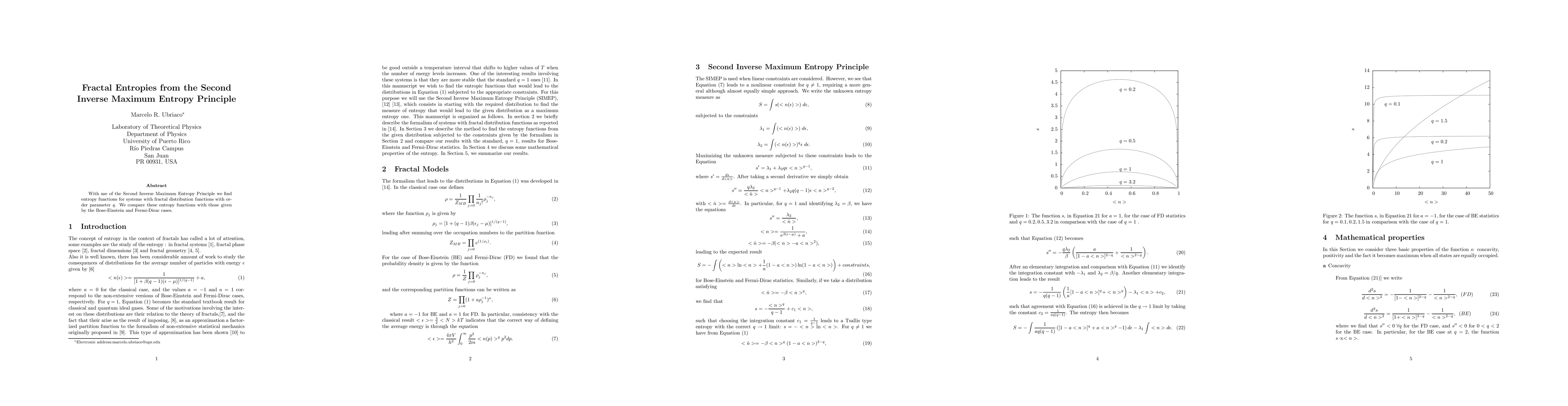 Thumbnail for Fractal entropies from the Second Inverse Maximum Entropy Principle