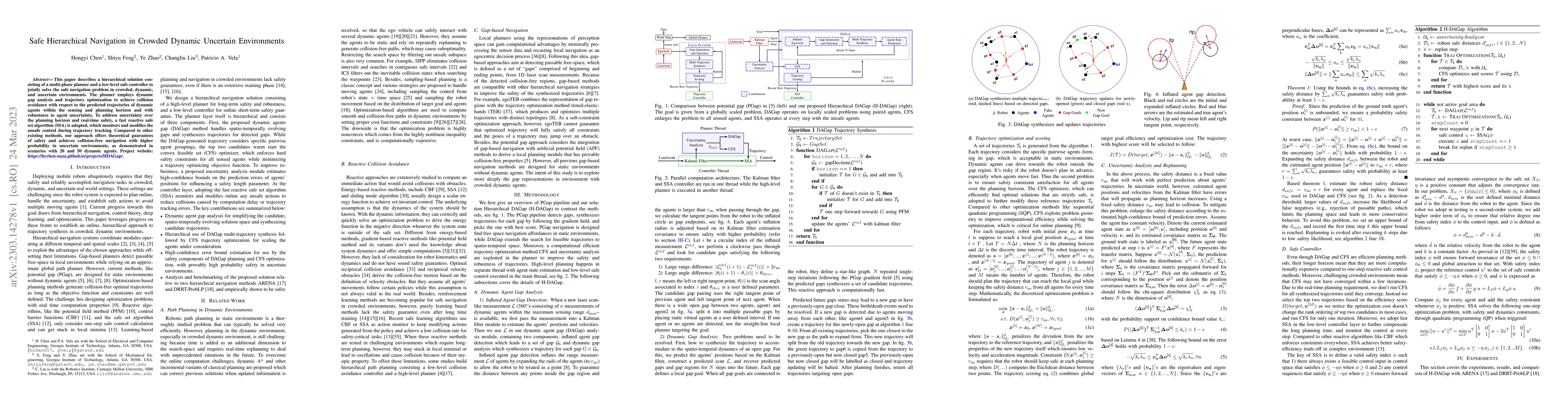 Thumbnail for Safe Hierarchical Navigation in Crowded Dynamic Uncertain Environments
