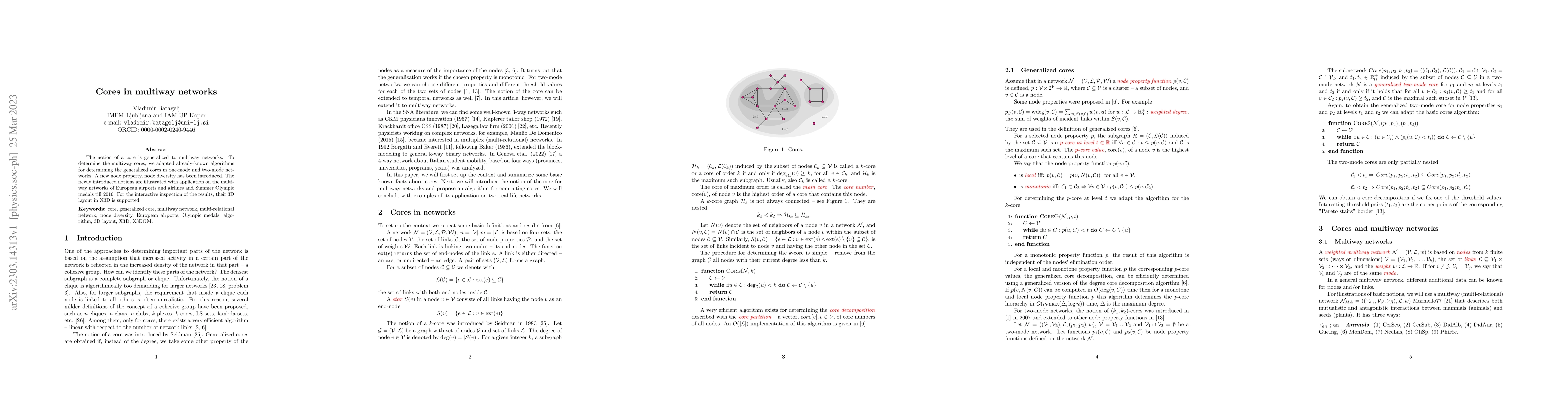 Thumbnail for Cores in multiway networks