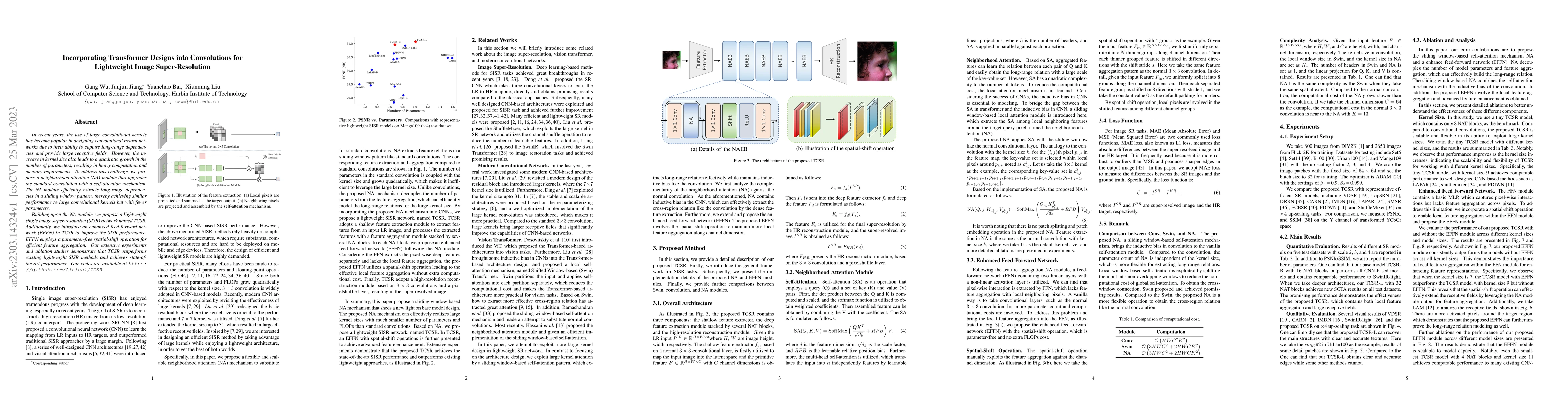 Thumbnail for Incorporating Transformer Designs into Convolutions for Lightweight
  Image Super-Resolution