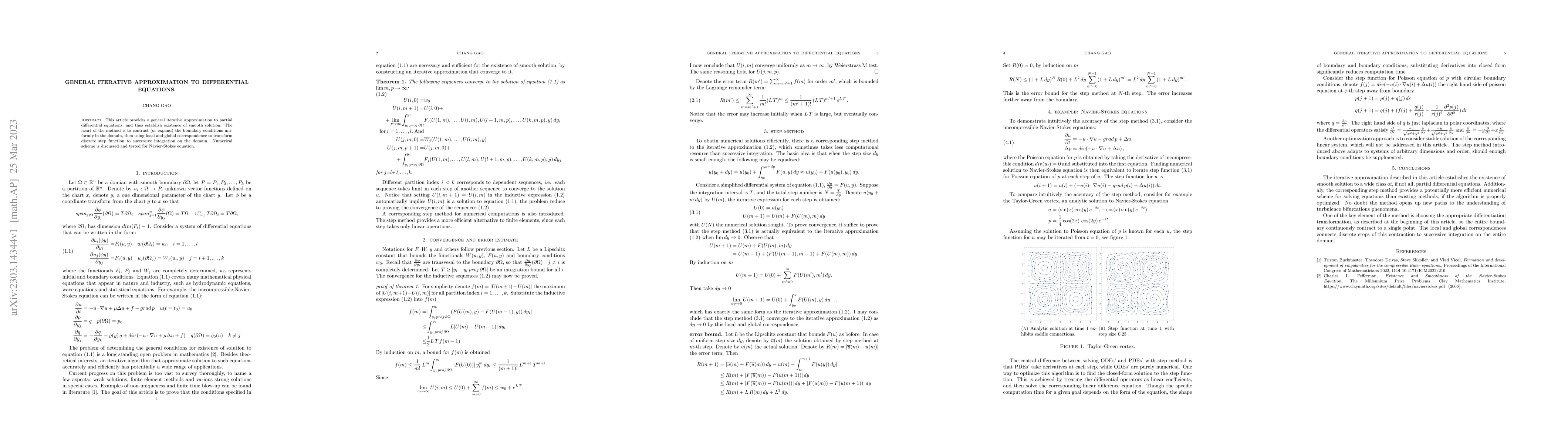 Thumbnail for General iterative approximation to differential equations