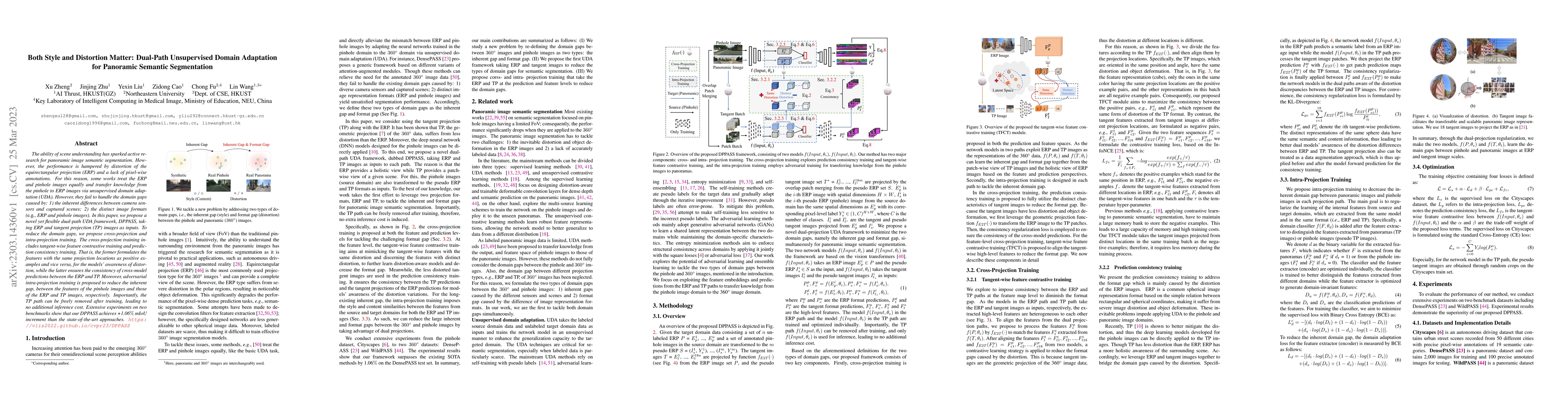 Thumbnail for Both Style and Distortion Matter: Dual-Path Unsupervised Domain
  Adaptation for Panoramic Semantic Segmentation