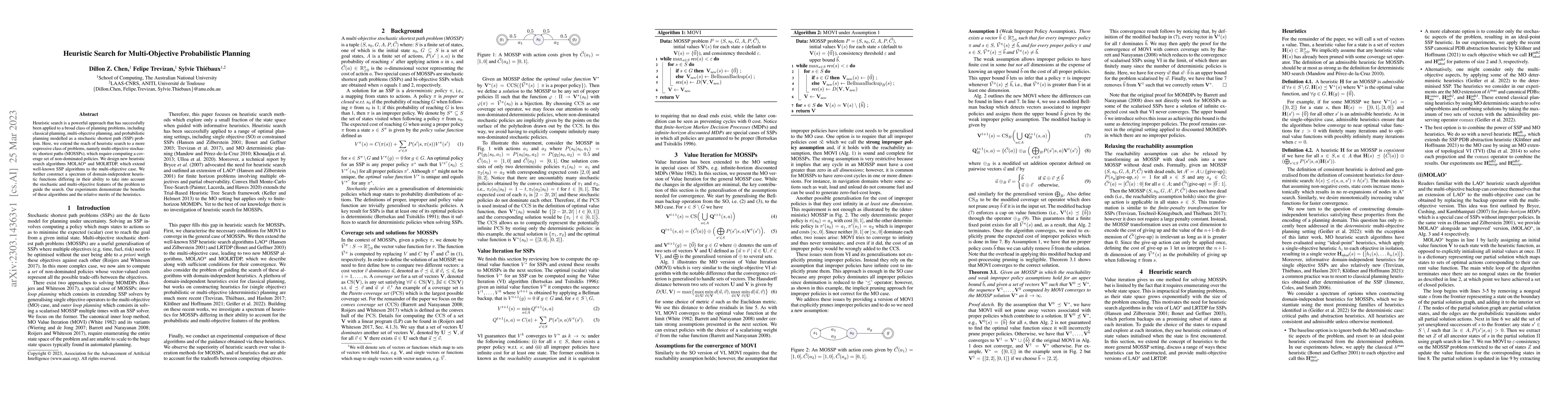 Thumbnail for Heuristic Search for Multi-Objective Probabilistic Planning