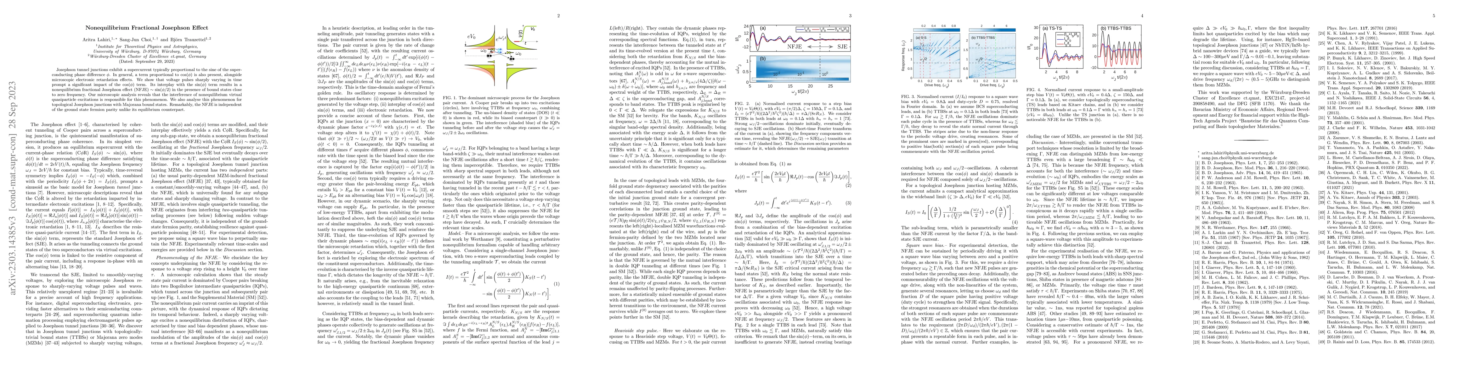 Thumbnail for Nonequilibrium Fractional Josephson Effect
