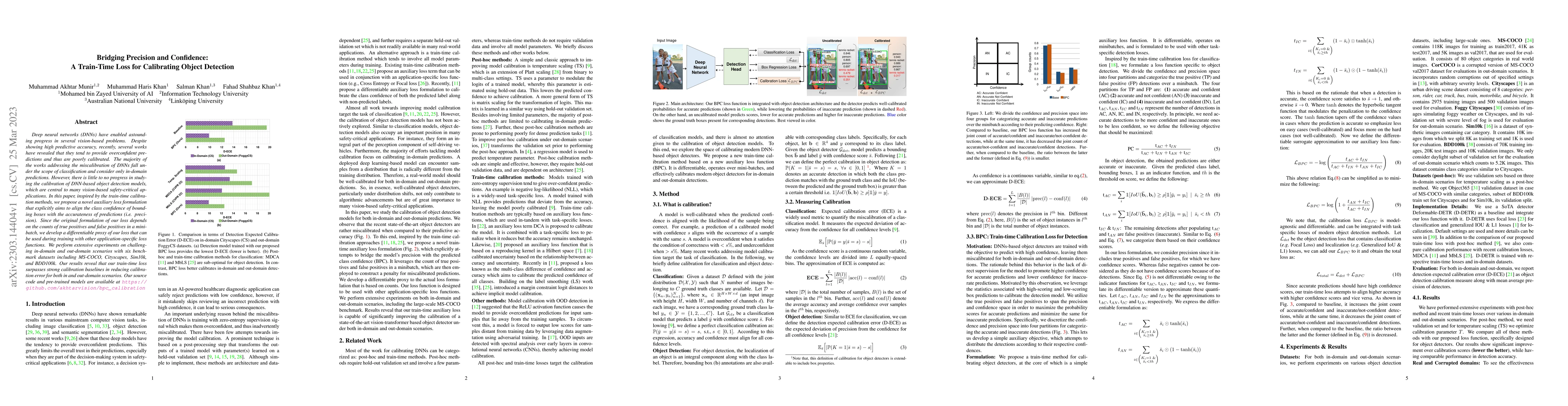 Thumbnail for Bridging Precision and Confidence: A Train-Time Loss for Calibrating
  Object Detection