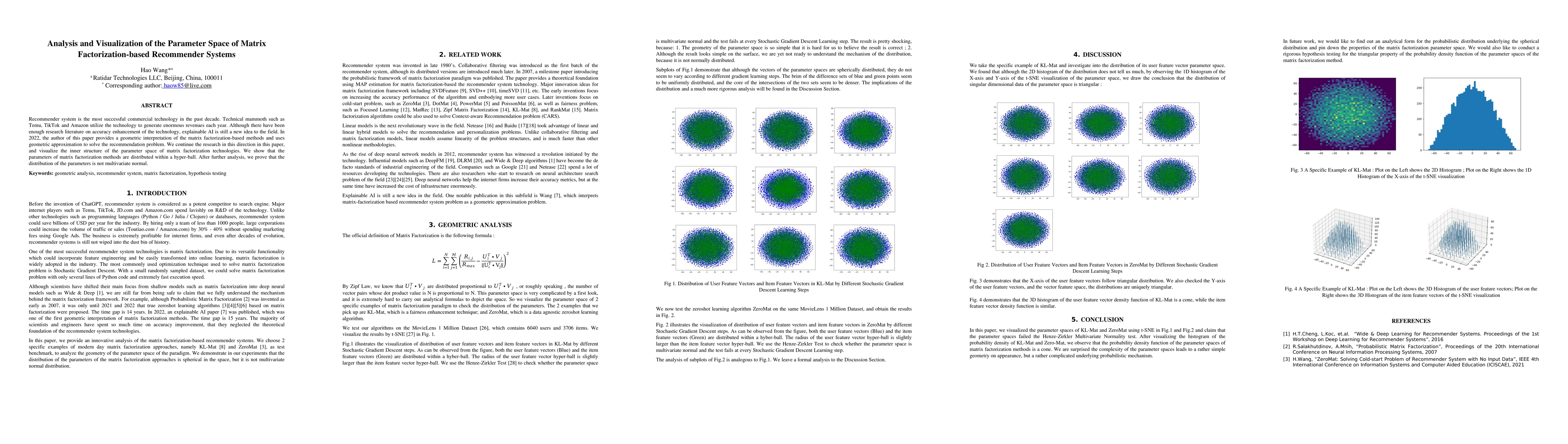 Thumbnail for Analysis and Visualization of the Parameter Space of Matrix
  Factorization-based Recommender Systems