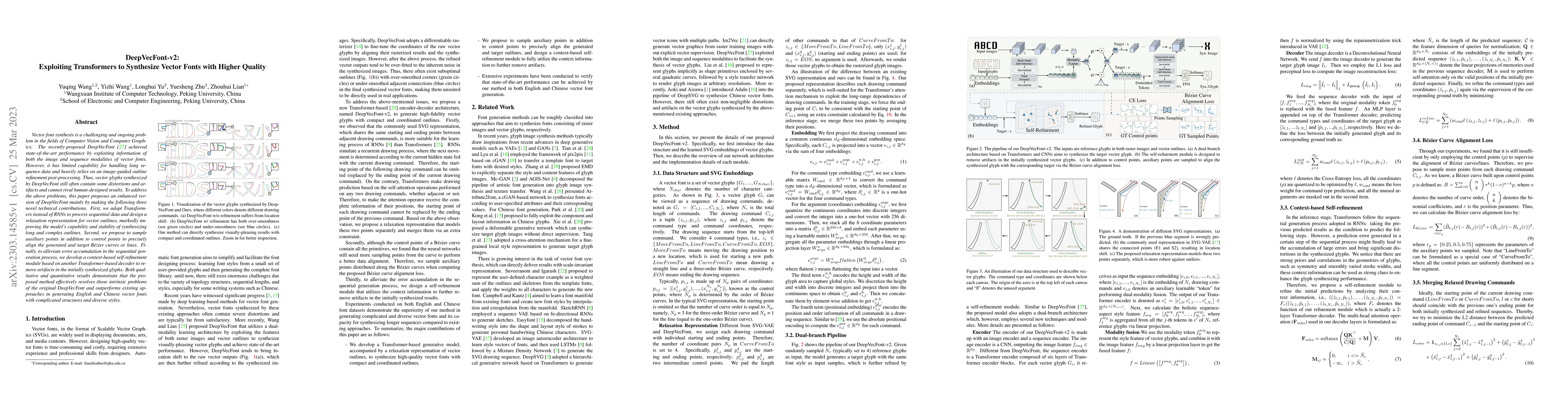 Thumbnail for DeepVecFont-v2: Exploiting Transformers to Synthesize Vector Fonts with
  Higher Quality