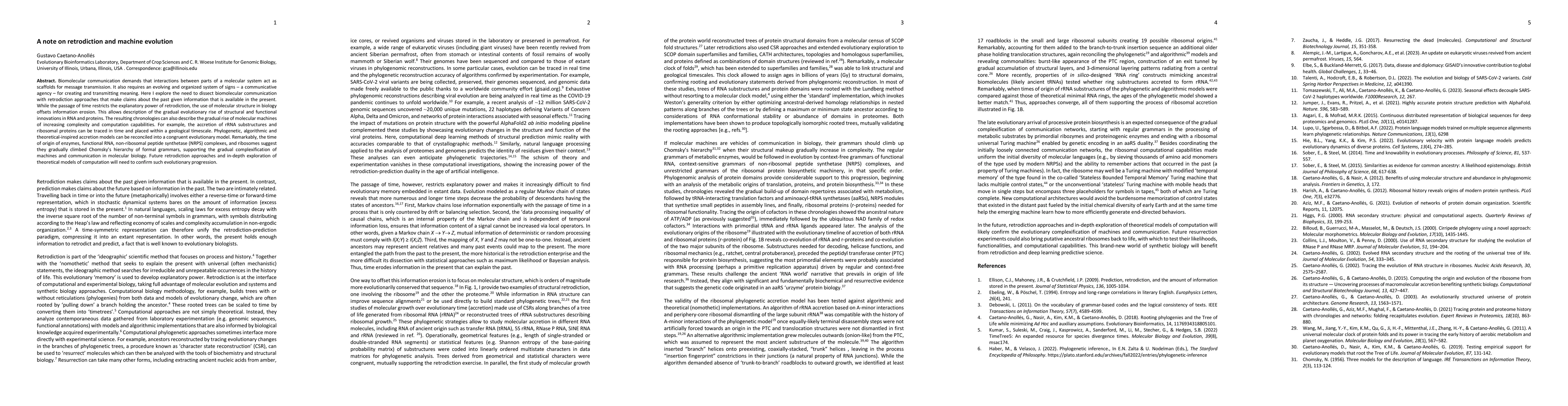 Thumbnail for A note on retrodiction and machine evolution