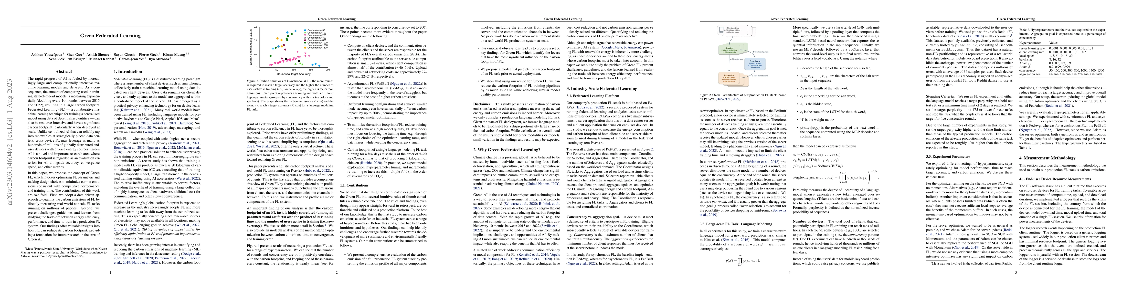 Thumbnail for Green Federated Learning