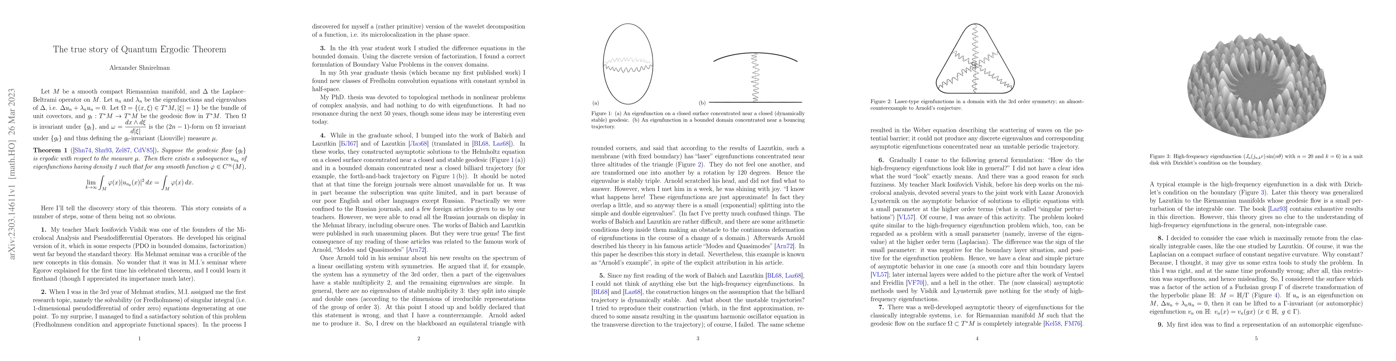 Thumbnail for The true story of the Quantum Ergodic Theorem