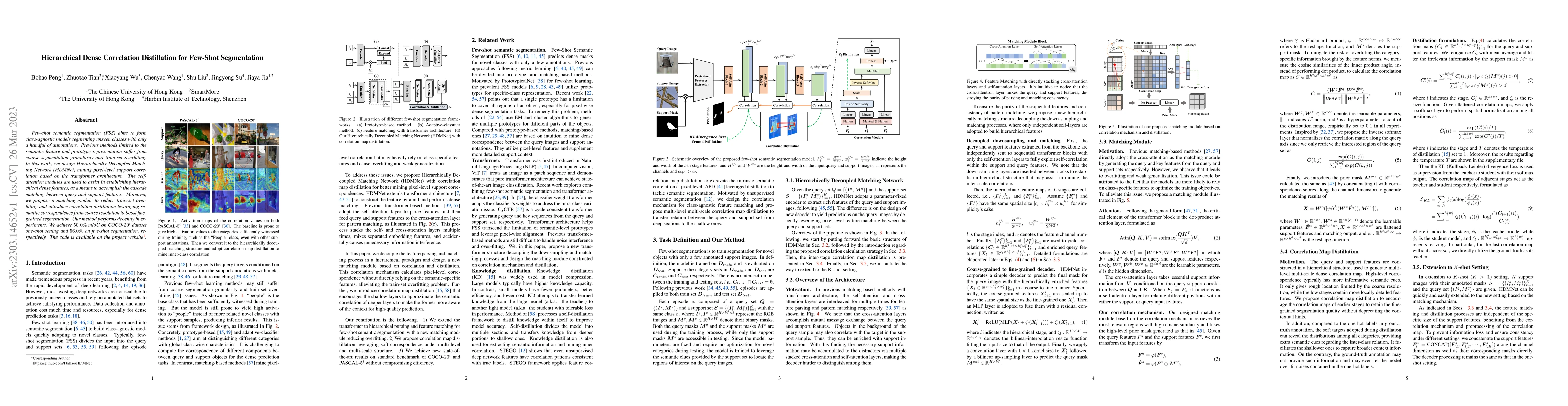 Thumbnail for Hierarchical Dense Correlation Distillation for Few-Shot Segmentation