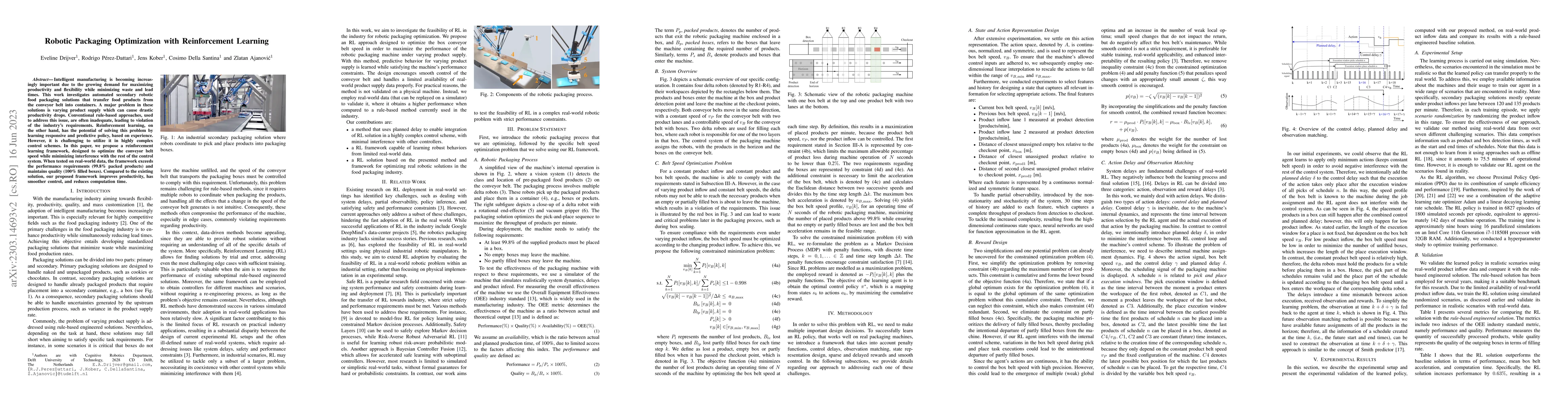Thumbnail for Robotic Packaging Optimization with Reinforcement Learning