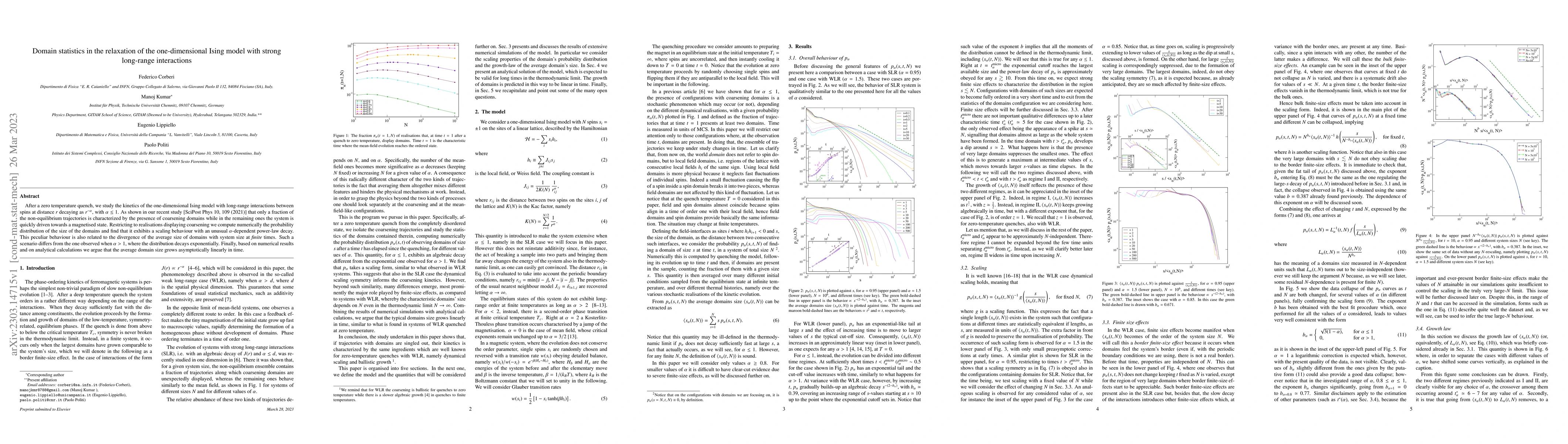 Thumbnail for Domain statistics in the relaxation of the one-dimensional Ising model
  with strong long-range interactions