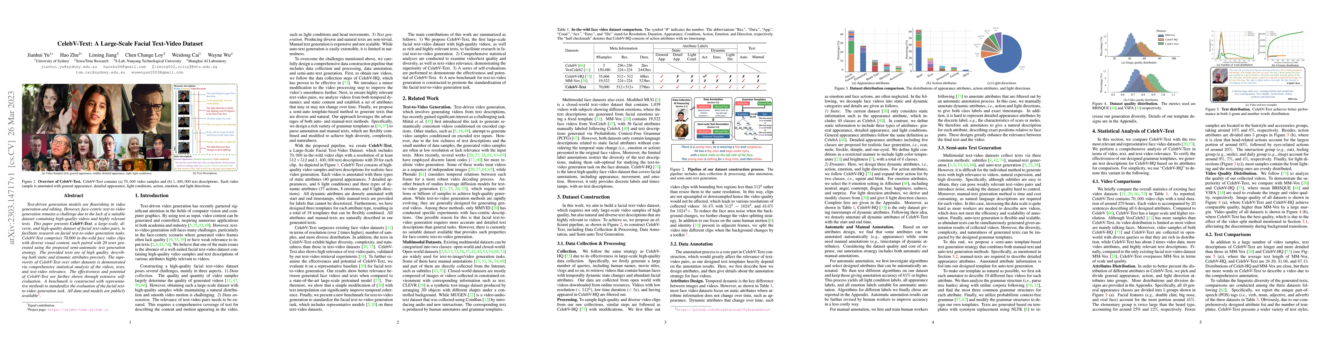 Thumbnail for CelebV-Text: A Large-Scale Facial Text-Video Dataset