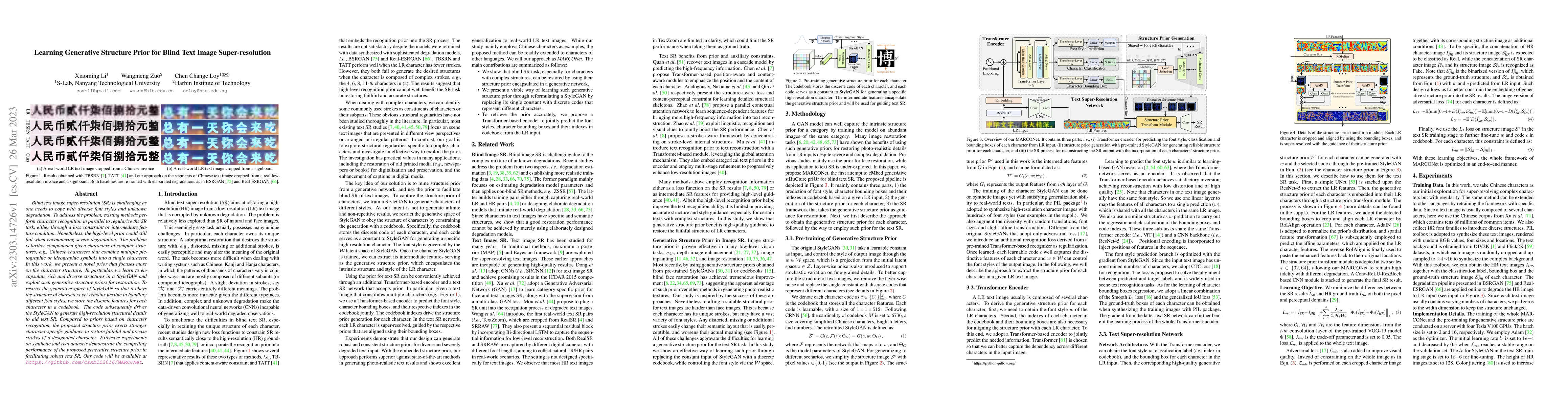 Thumbnail for Learning Generative Structure Prior for Blind Text Image
  Super-resolution