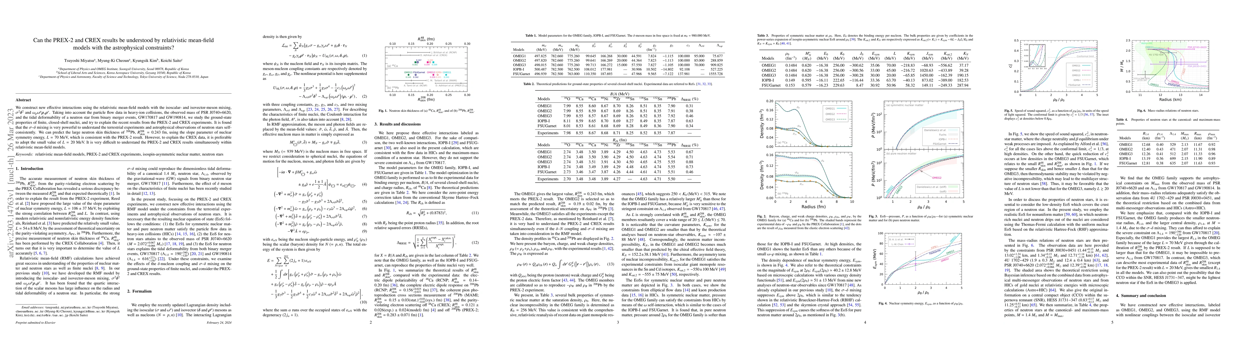 Thumbnail for Can the PREX-2 and CREX results be understood by relativistic mean-field
  models with the astrophysical constraints?