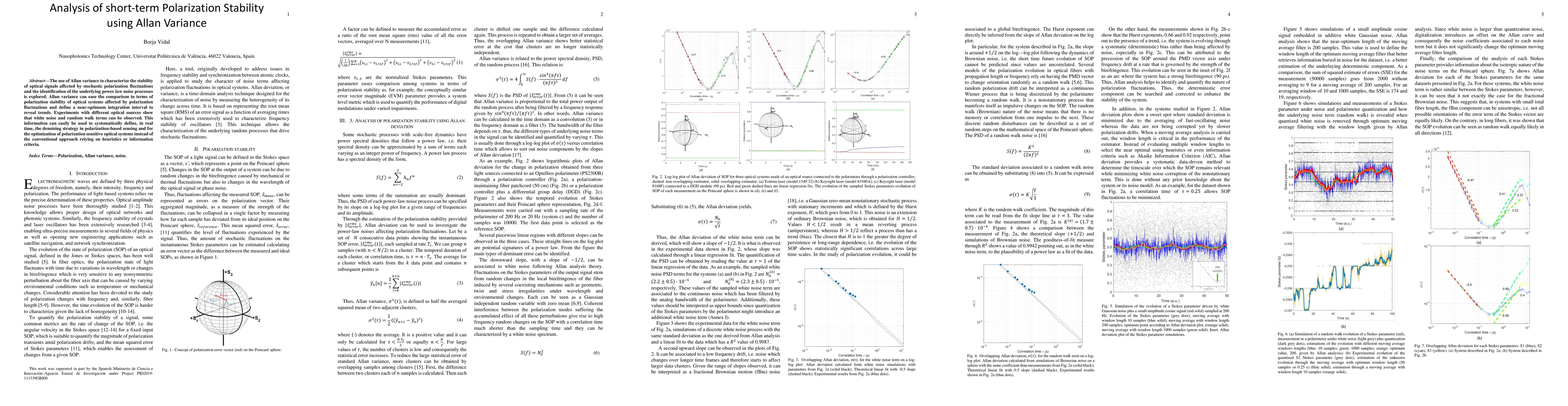 Thumbnail for Analysis of short-term Polarization Stability using Allan Variance