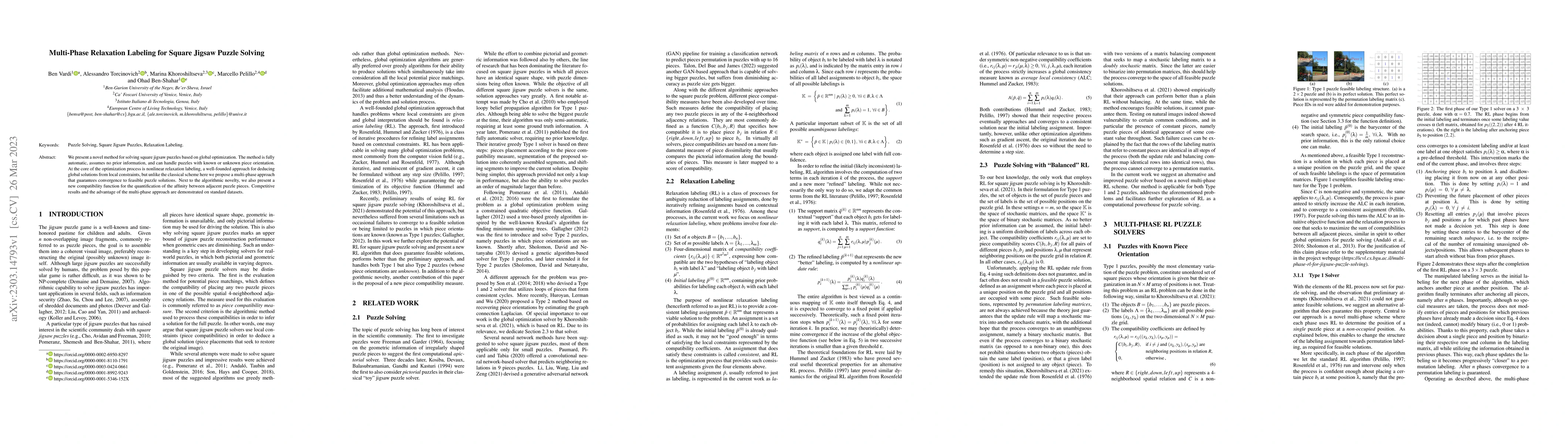 Thumbnail for Multi-Phase Relaxation Labeling for Square Jigsaw Puzzle Solving