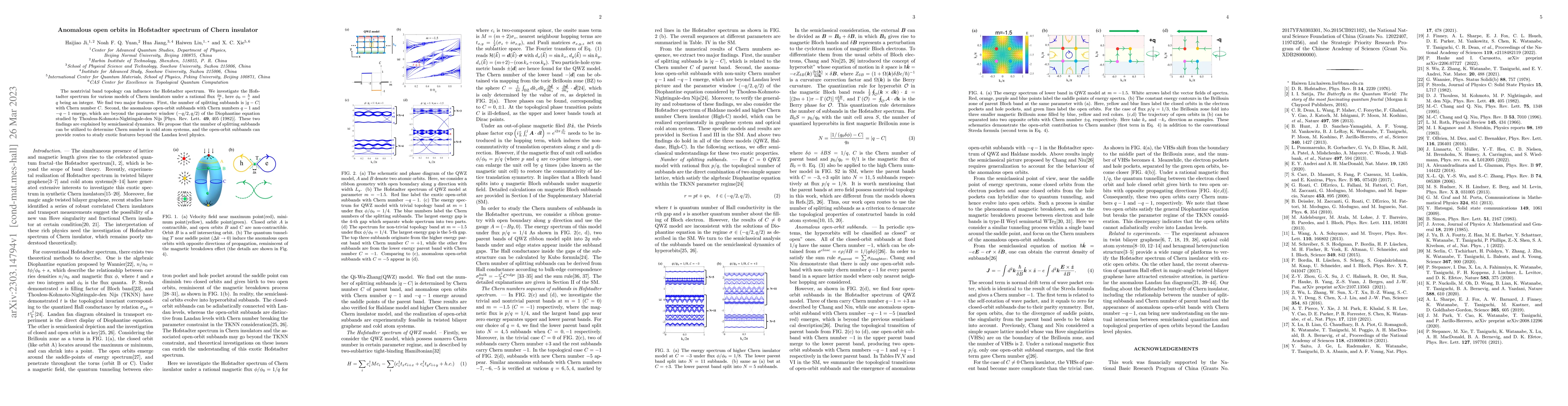 Thumbnail for Anomalous open orbits in Hofstadter spectrum of Chern insulator