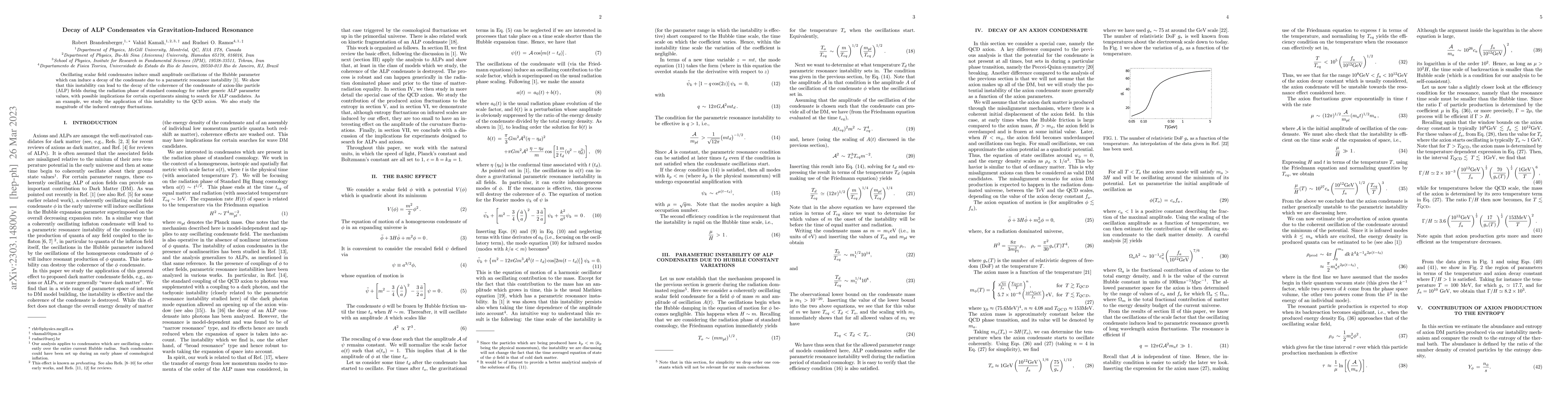 Thumbnail for Decay of ALP Condensates via Gravitation-Induced Resonance