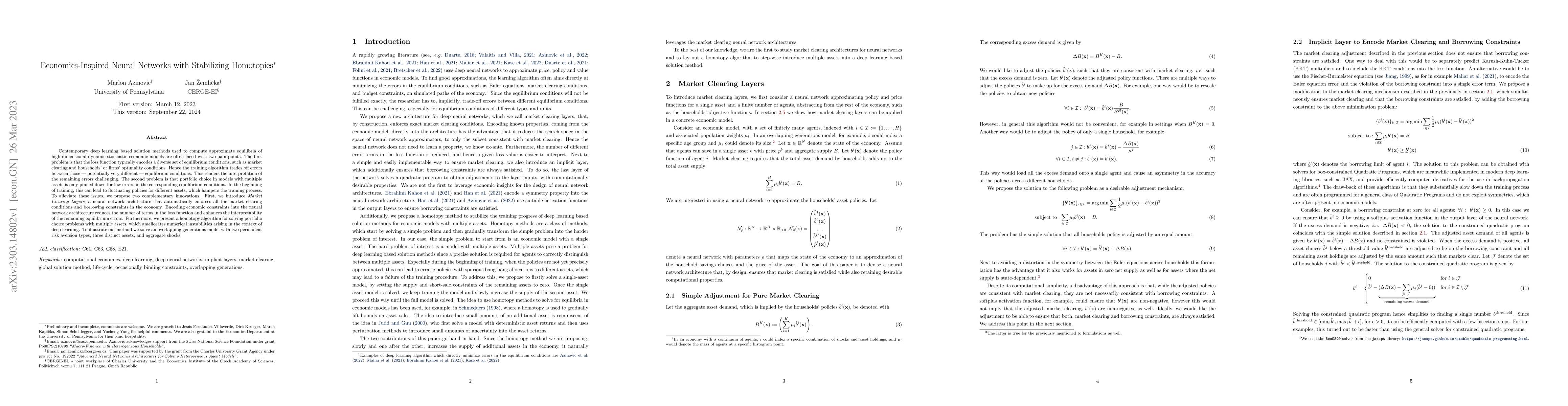 Thumbnail for Economics-Inspired Neural Networks with Stabilizing Homotopies