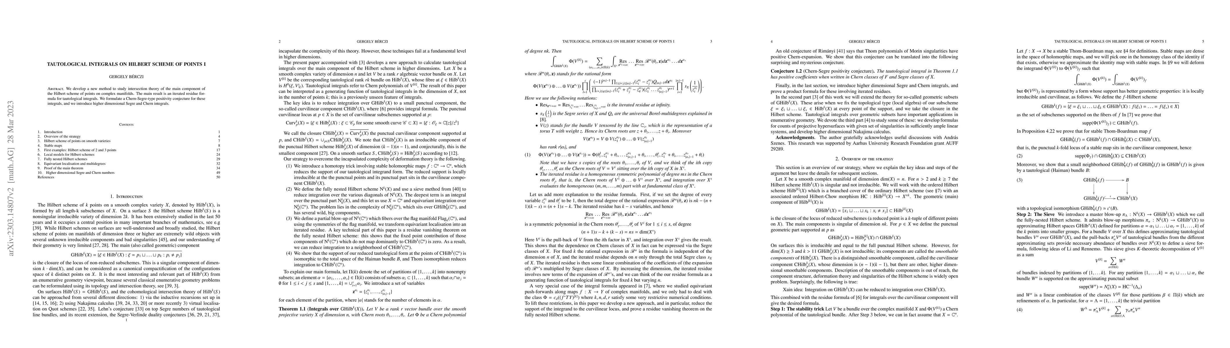 Thumbnail for Tautological integrals on Hilbert scheme of points I