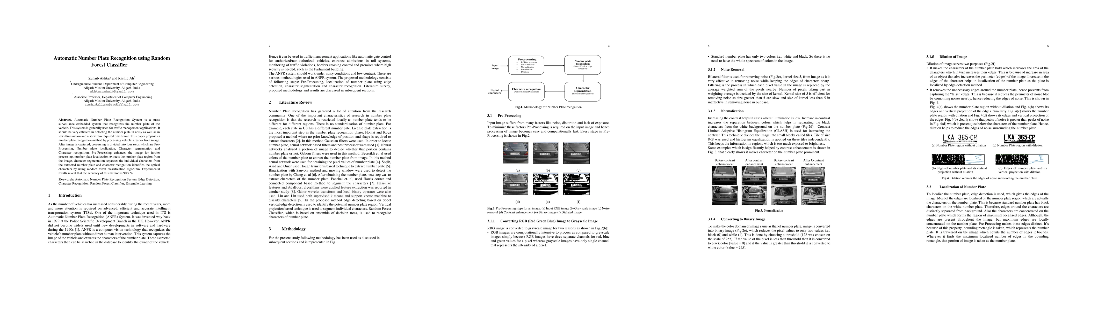 Thumbnail for Automatic Number Plate Recognition using Random Forest Classifier