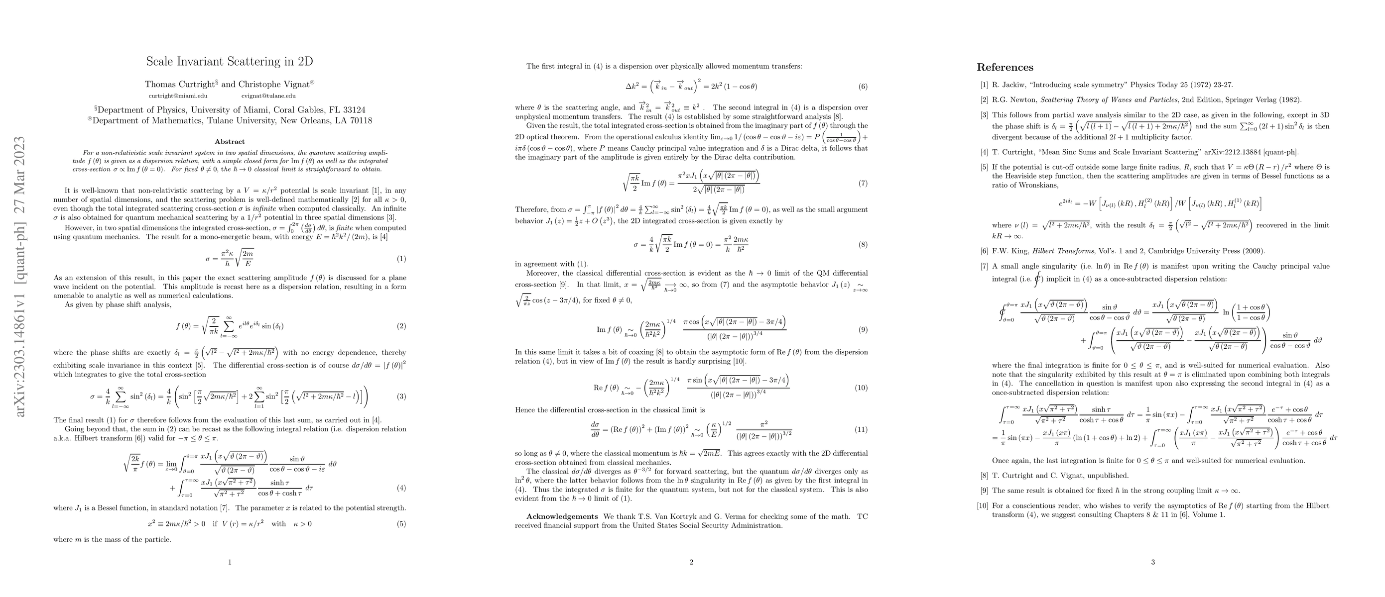 Thumbnail for Scale Invariant Scattering in 2D