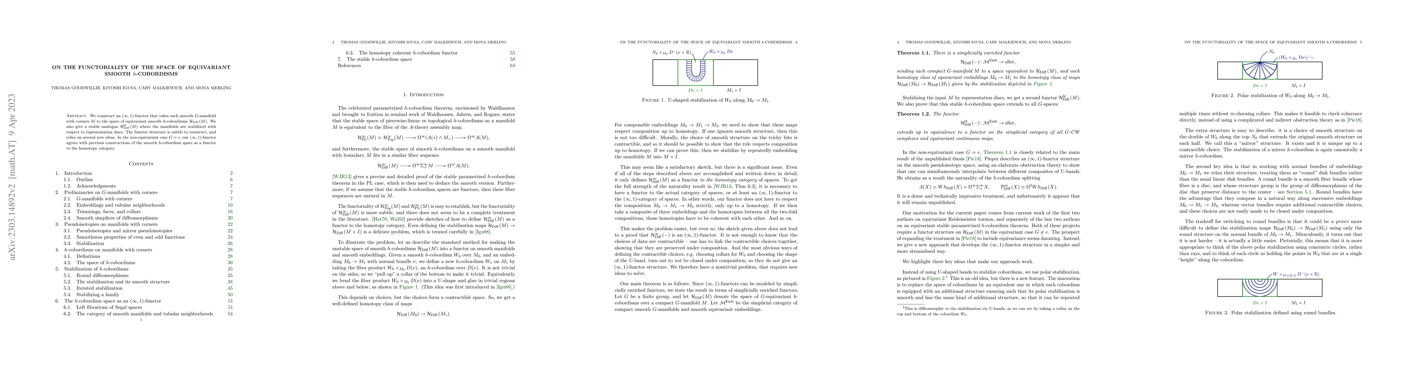 Thumbnail for On the functoriality of the space of equivariant smooth $h$-cobordisms