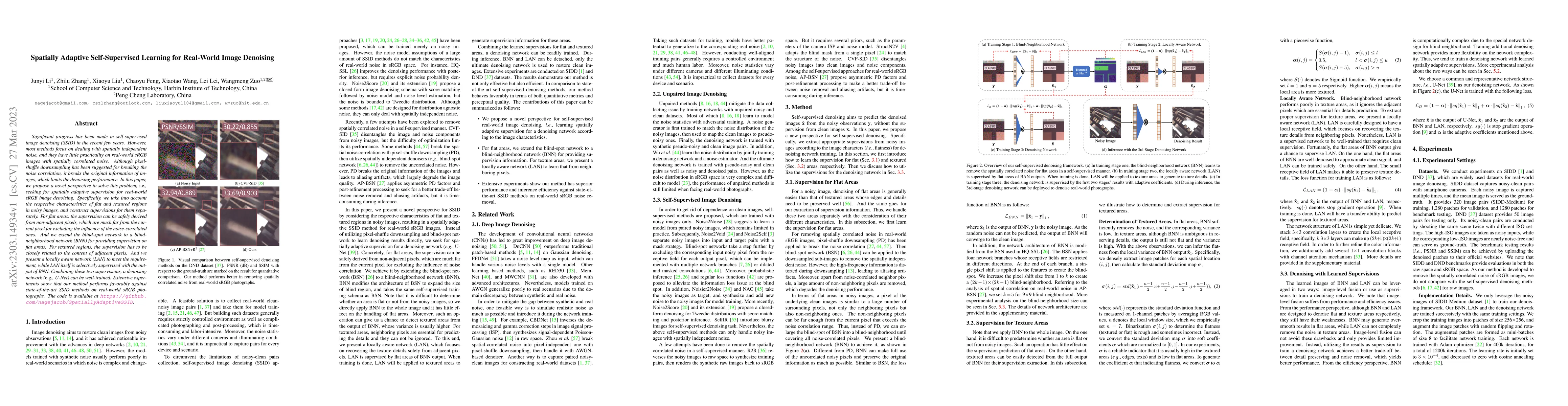 Thumbnail for Spatially Adaptive Self-Supervised Learning for Real-World Image
  Denoising