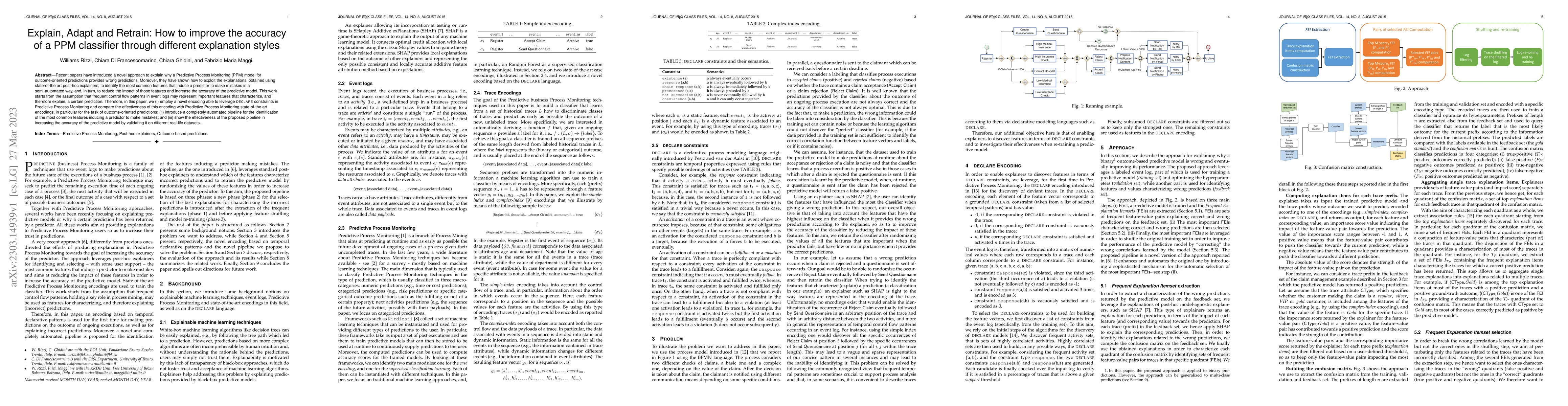 Thumbnail for Explain, Adapt and Retrain: How to improve the accuracy of a PPM
  classifier through different explanation styles