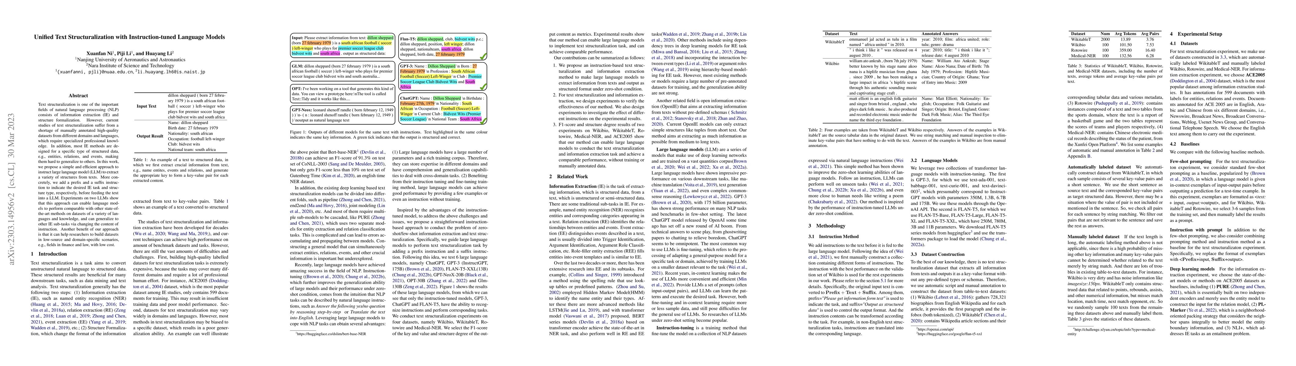 Thumbnail for Unified Text Structuralization with Instruction-tuned Language Models