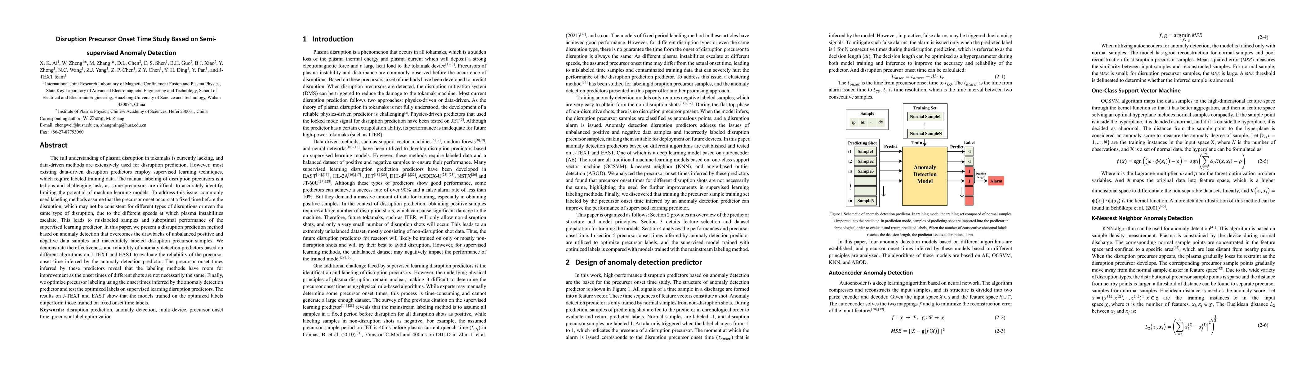 Thumbnail for Disruption Precursor Onset Time Study Based on Semi-supervised Anomaly
  Detection