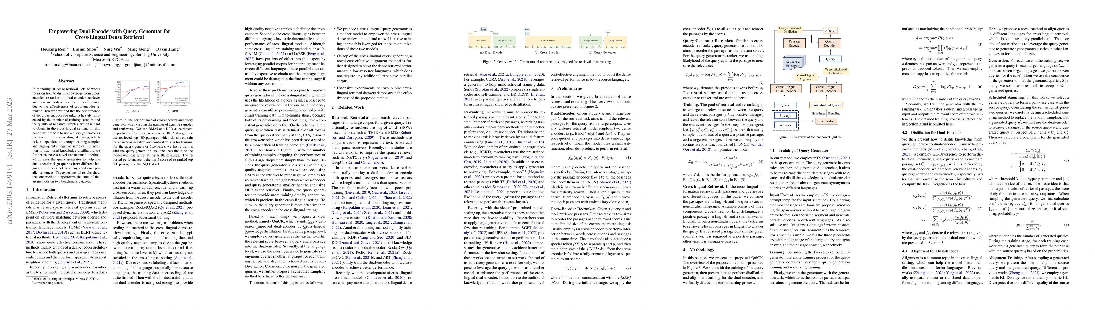 Thumbnail for Empowering Dual-Encoder with Query Generator for Cross-Lingual Dense
  Retrieval