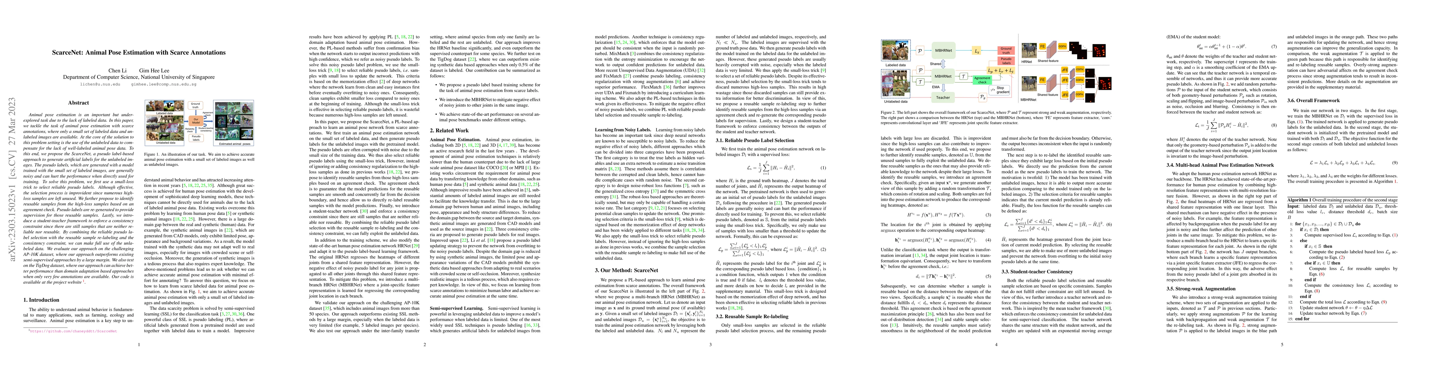 Thumbnail for ScarceNet: Animal Pose Estimation with Scarce Annotations