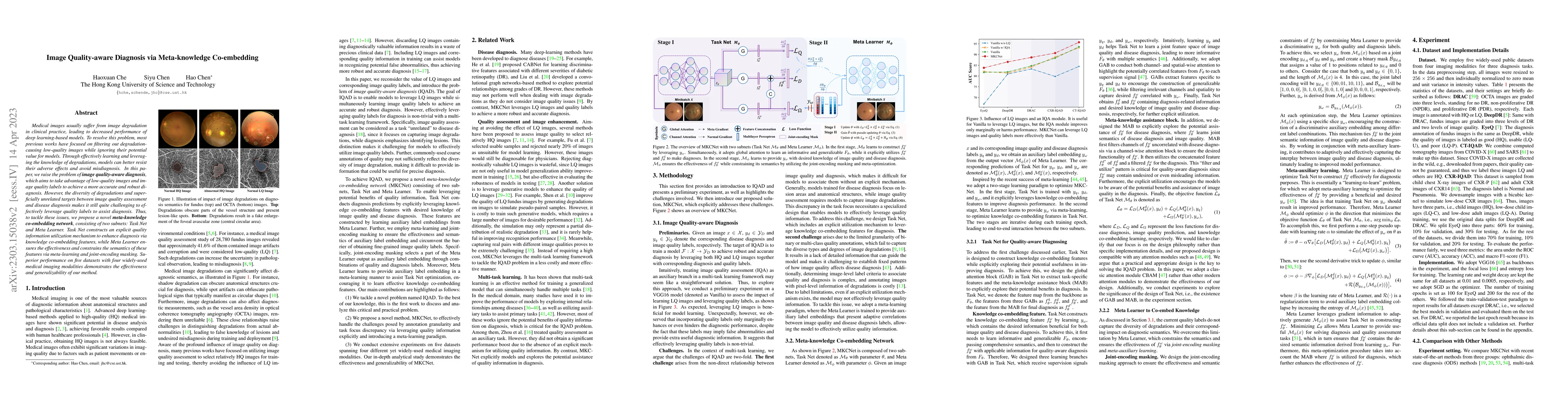 Thumbnail for Image Quality-aware Diagnosis via Meta-knowledge Co-embedding