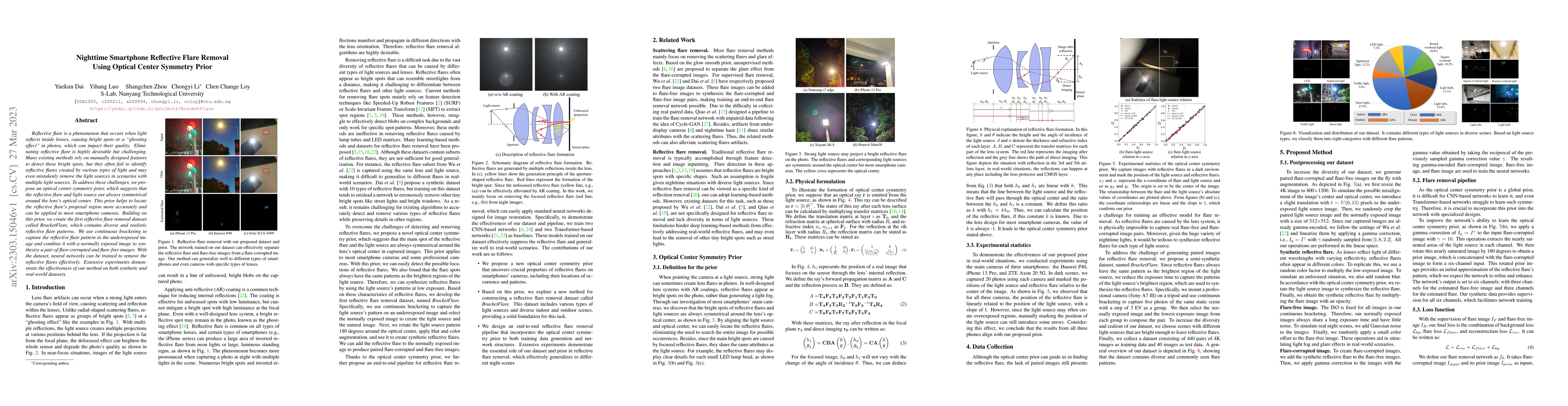 Thumbnail for Nighttime Smartphone Reflective Flare Removal Using Optical Center
  Symmetry Prior