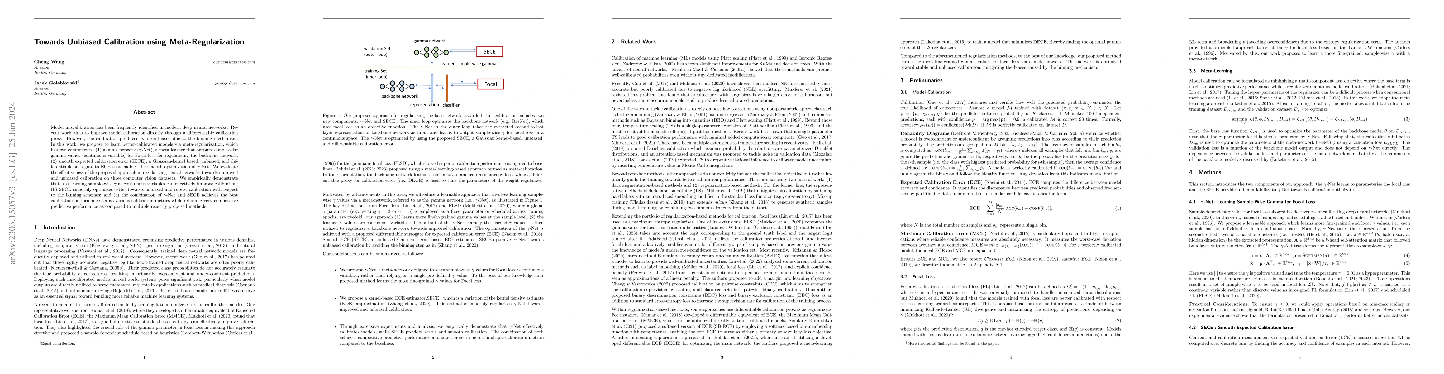 Thumbnail for Towards Unbiased Calibration using Meta-Regularization