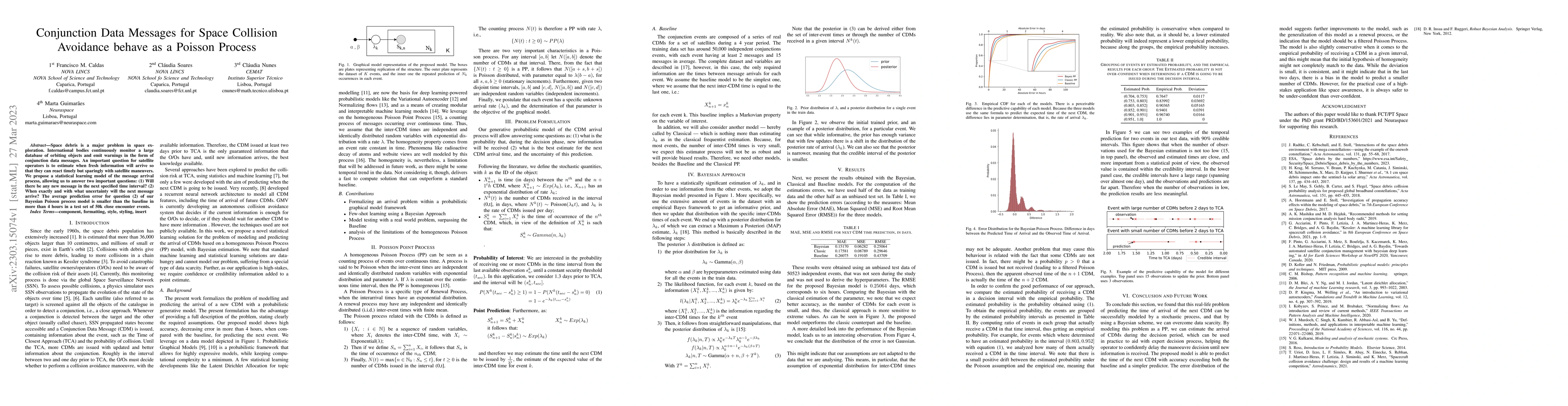 Thumbnail for Conjunction Data Messages for Space Collision Behave as a Poisson
  Process