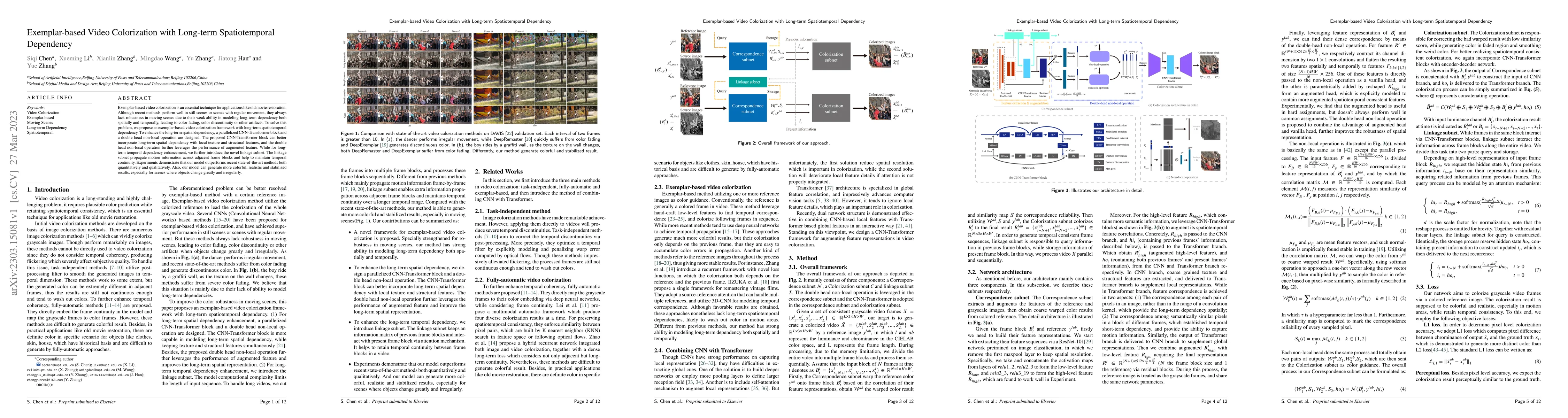 Thumbnail for Exemplar-based Video Colorization with Long-term Spatiotemporal
  Dependency