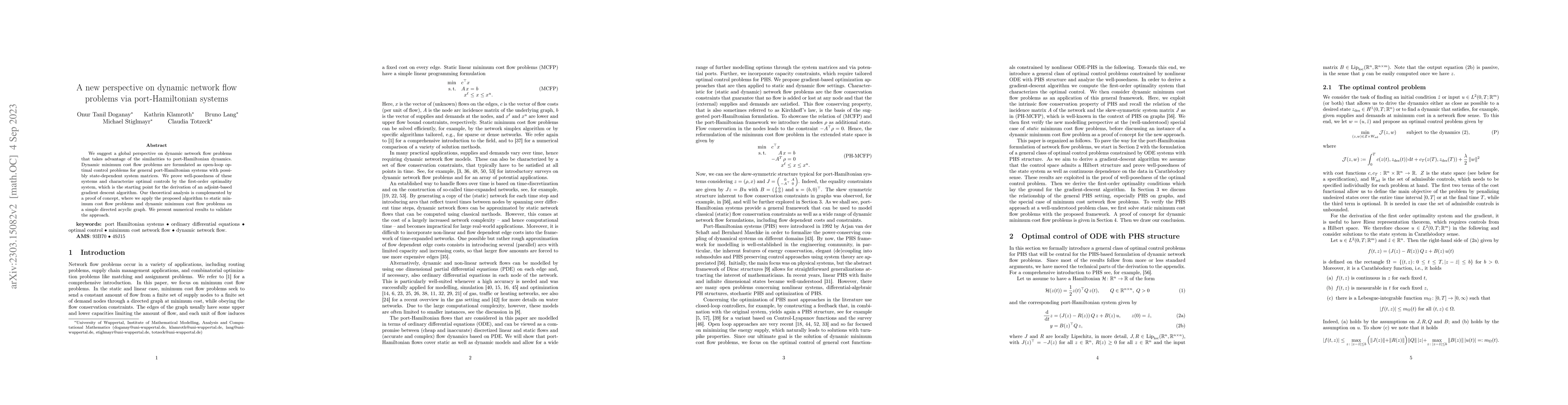 Thumbnail for A new perspective on dynamic network flow problems via port-Hamiltonian
  systems