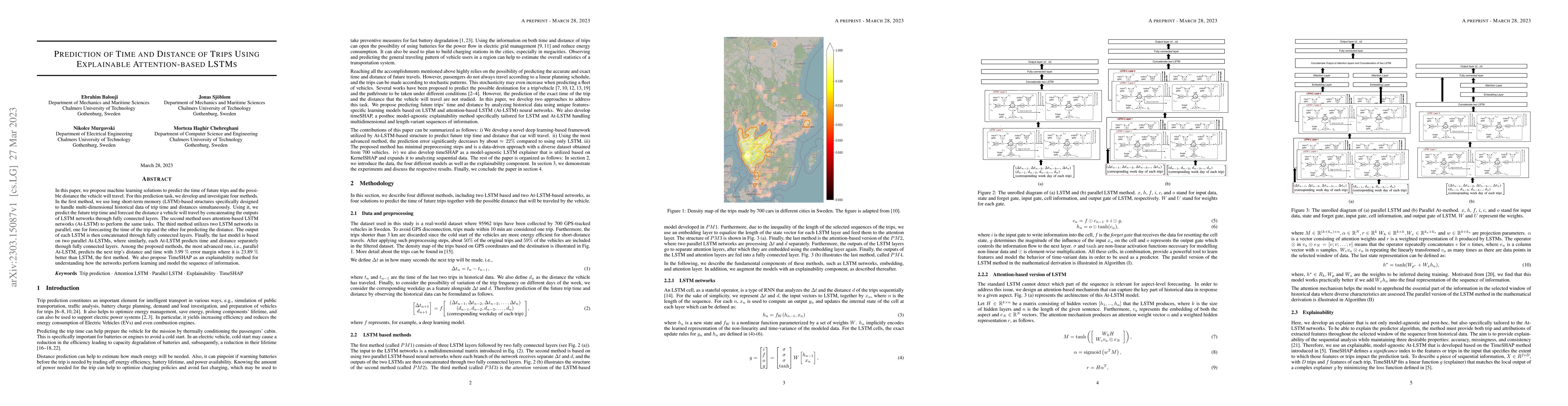 Thumbnail for Prediction of Time and Distance of Trips Using Explainable
  Attention-based LSTMs