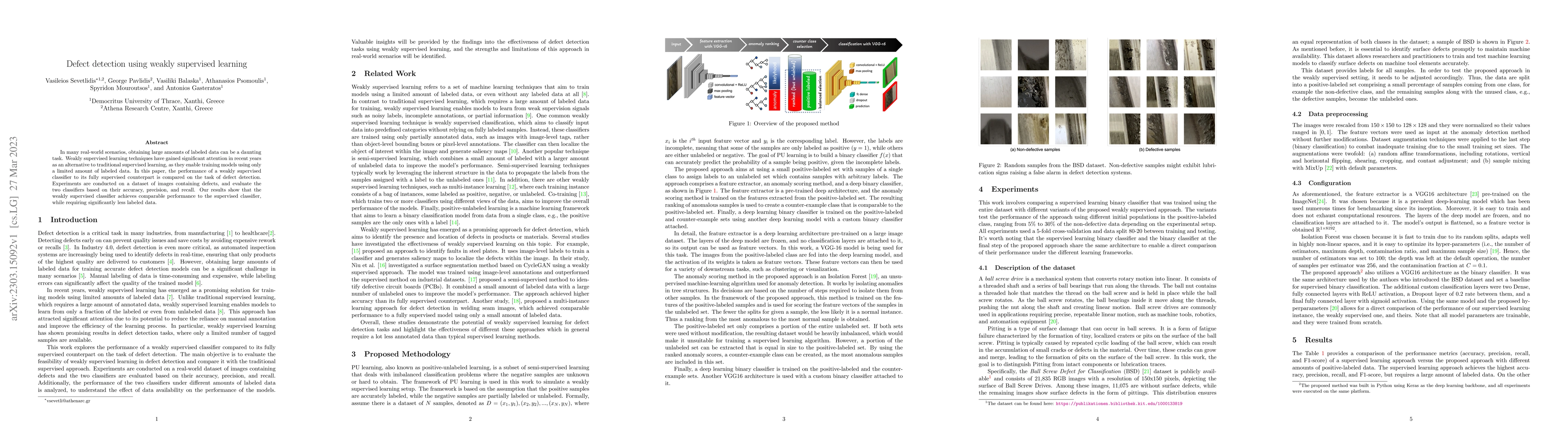 Thumbnail for Defect detection using weakly supervised learning