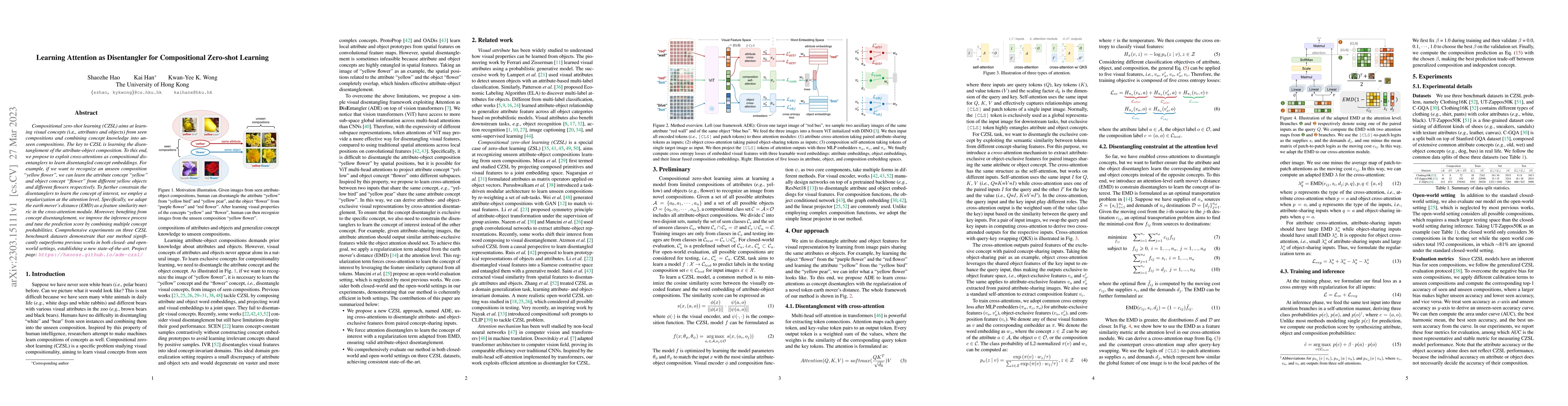 Thumbnail for Learning Attention as Disentangler for Compositional Zero-shot Learning